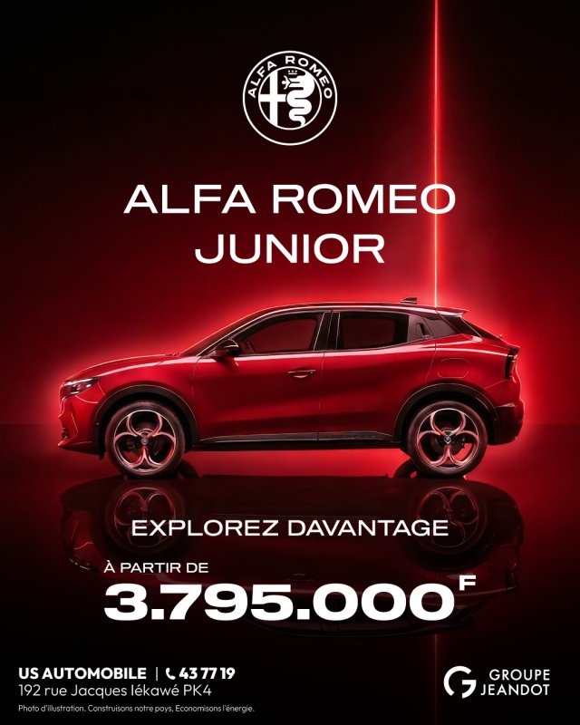 Alfa Romeo Junior à partir de 3 795 000F TTC